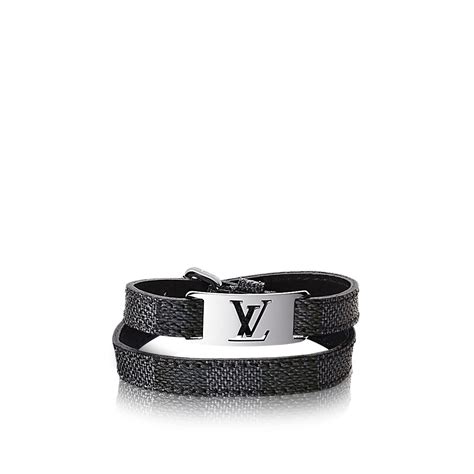 louis vuitton bracelet men black|louis vuitton damier bracelet.